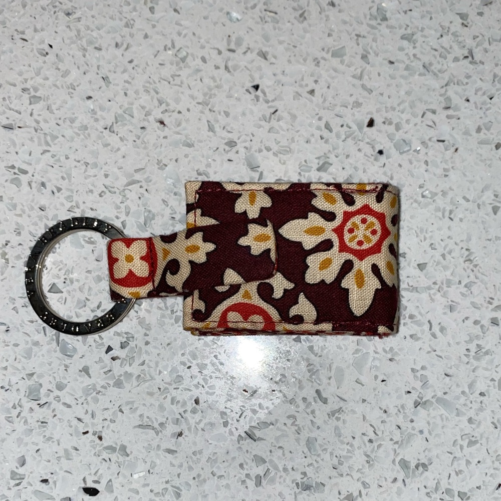 Vera Bradley Medallion Photo Album Keychain